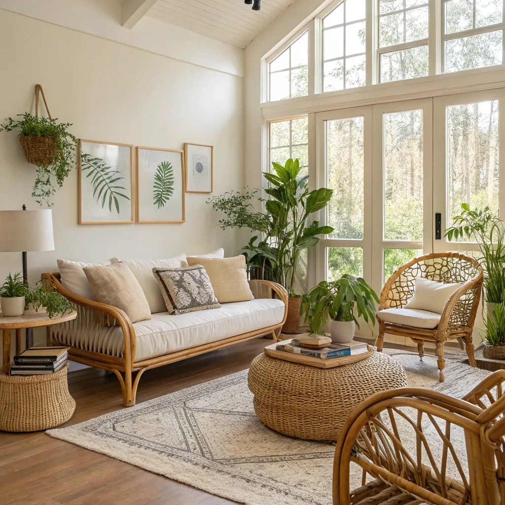 Sophia Nguyen's eco-friendly living room